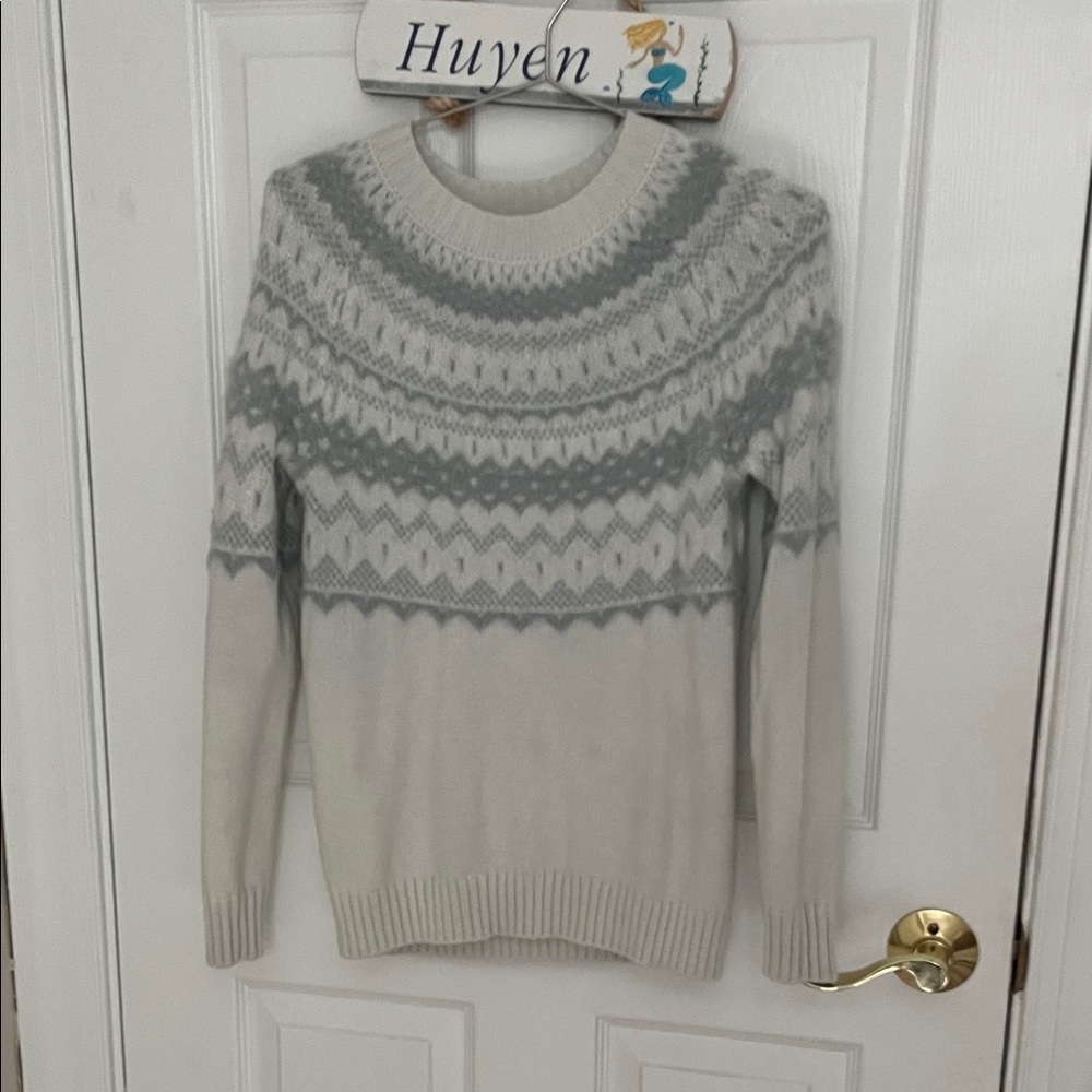 Talbots Cream Knit Sweater